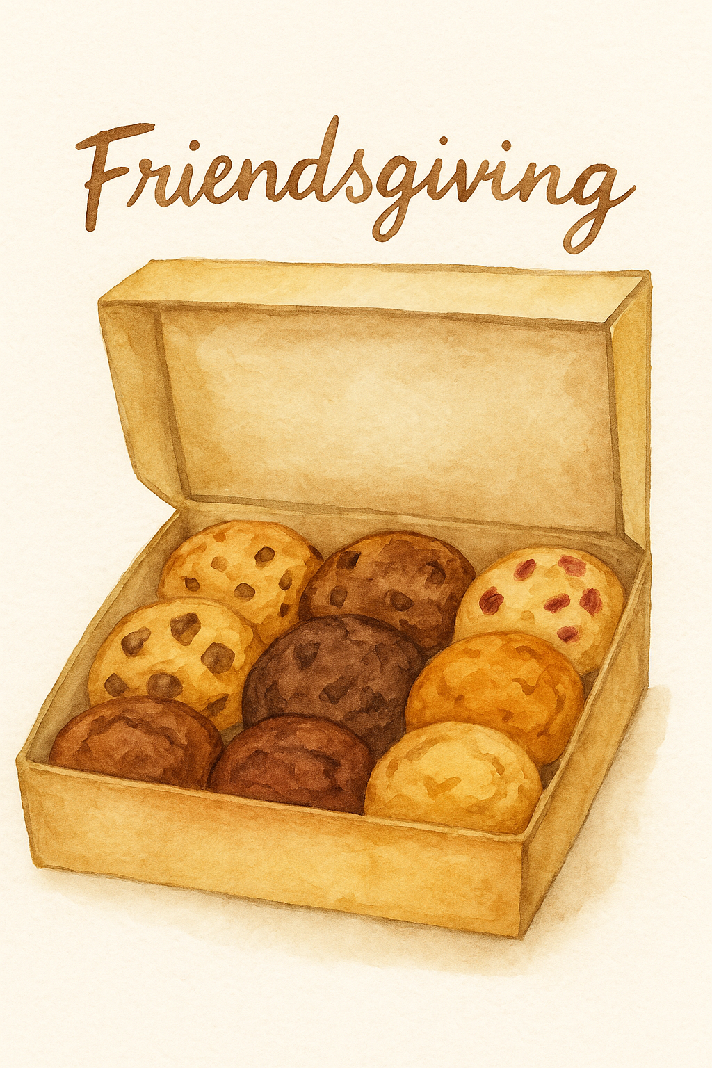 Friendsgiving Cookie Box — Gourmet Mini Collection