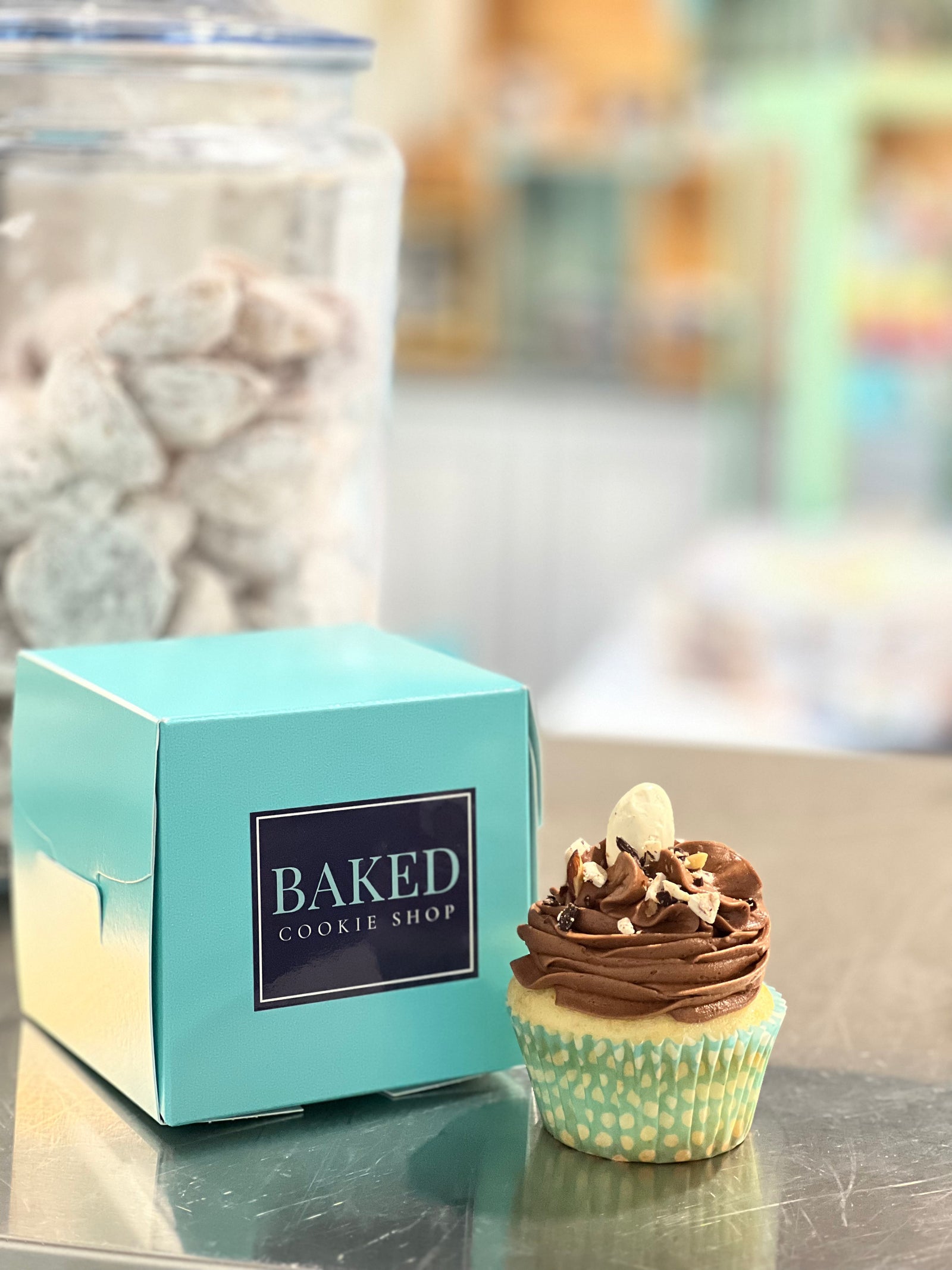 12 Chocolate Covered Almond Cupcakes