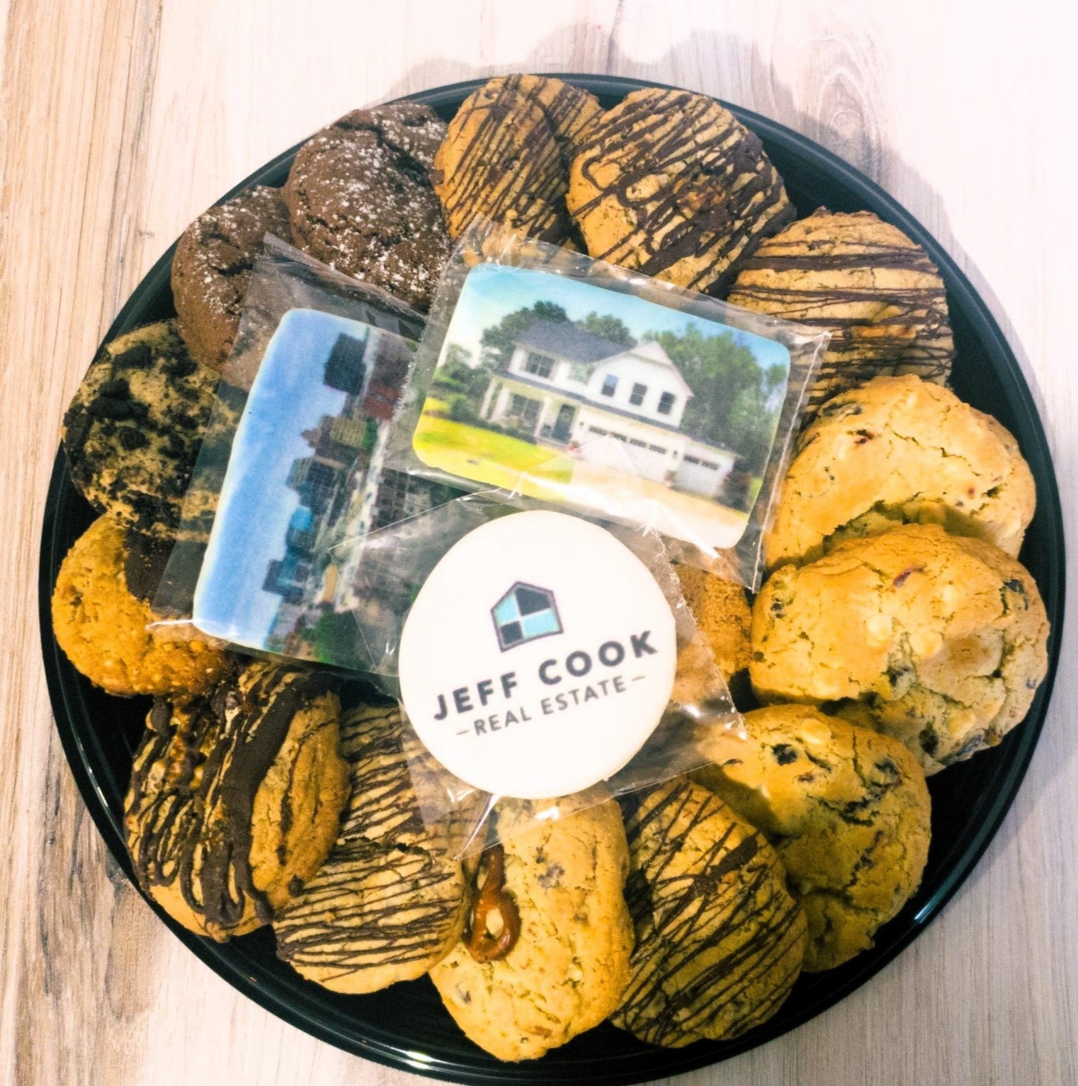Large Gourmet Cookie Logo Tray