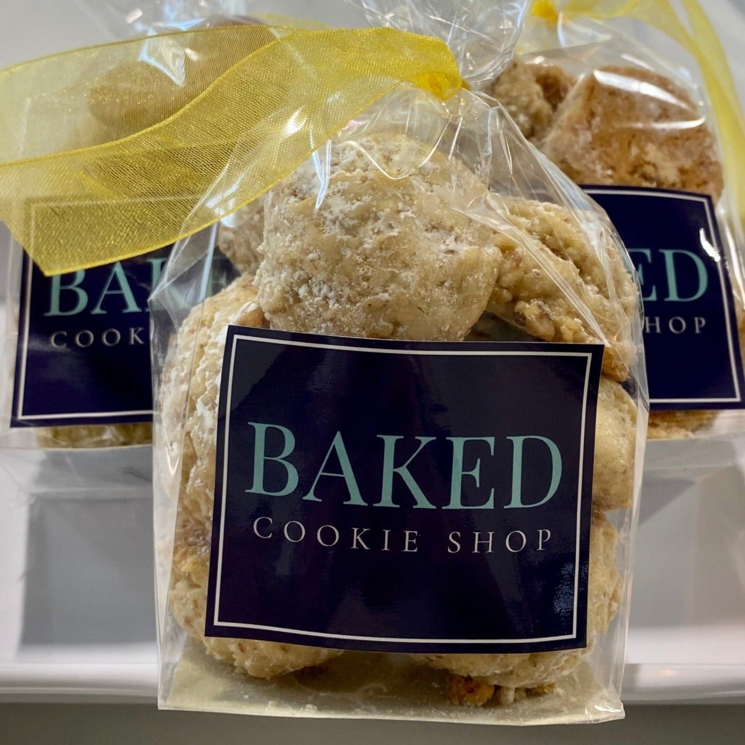 Lemon Almond Shortbread Wedding Cookies